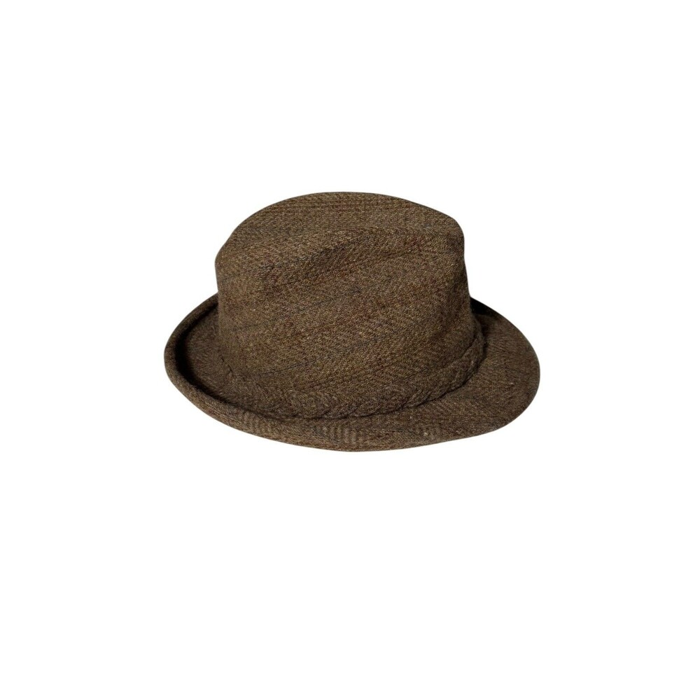 VTG Men’s Stetson Fedora Hat Wool  With  Pin & Feather Size 7
